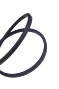 Italian Black Square Rubber Cord 4 х 4 mm for Bracelets — Sold by the Meter